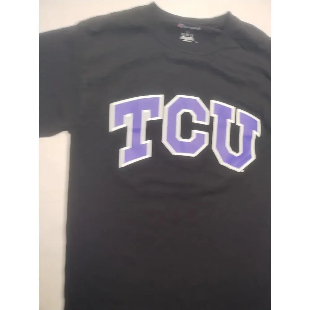 Champion TCU Texas Christian University Men’s Large Black S Shirt - Picture 4 of 10